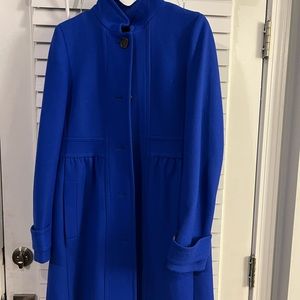 Royal Blue J.Crew Coat only in excellent condition